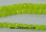 CCN2262 15.5 inches 6mm faceted round candy jade beads wholesale