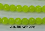 CCN2263 15.5 inches 8mm faceted round candy jade beads wholesale