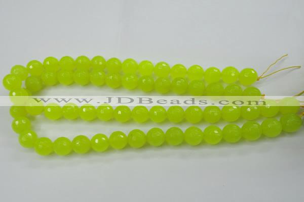 CCN2266 15.5 inches 14mm faceted round candy jade beads wholesale