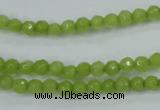 CCN2270 15.5 inches 4mm faceted round candy jade beads wholesale