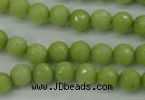 CCN2272 15.5 inches 8mm faceted round candy jade beads wholesale