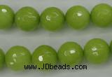 CCN2274 15.5 inches 12mm faceted round candy jade beads wholesale