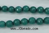 CCN2280 15.5 inches 8mm faceted round candy jade beads wholesale