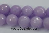 CCN2290 15.5 inches 12mm faceted round candy jade beads wholesale