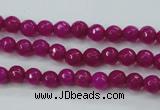 CCN2293 15.5 inches 4mm faceted round candy jade beads wholesale