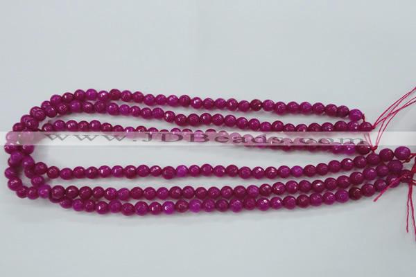 CCN2293 15.5 inches 4mm faceted round candy jade beads wholesale