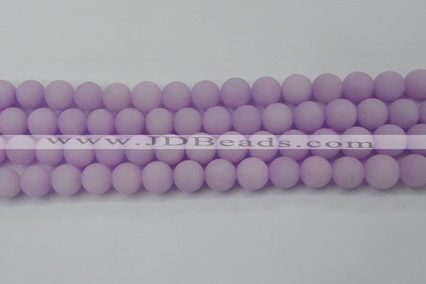 CCN2401 15.5 inches 4mm round matte candy jade beads wholesale