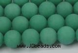 CCN2410 15.5 inches 4mm round matte candy jade beads wholesale