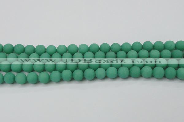 CCN2430 15.5 inches 6mm round matte candy jade beads wholesale