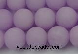 CCN2441 15.5 inches 8mm round matte candy jade beads wholesale