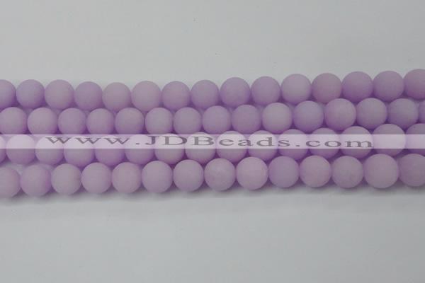 CCN2441 15.5 inches 8mm round matte candy jade beads wholesale