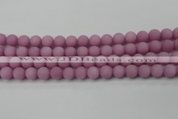 CCN2443 15.5 inches 8mm round matte candy jade beads wholesale