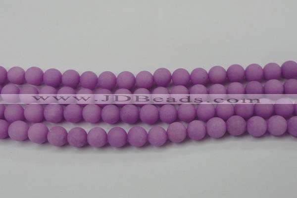 CCN2462 15.5 inches 10mm round matte candy jade beads wholesale