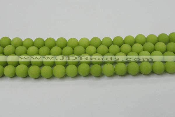 CCN2469 15.5 inches 10mm round matte candy jade beads wholesale