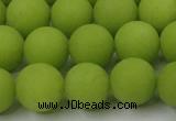 CCN2489 15.5 inches 12mm round matte candy jade beads wholesale