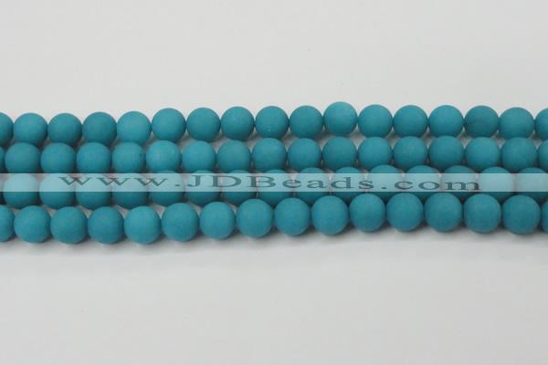 CCN2492 15.5 inches 12mm round matte candy jade beads wholesale