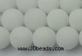 CCN2500 15.5 inches 14mm round matte candy jade beads wholesale