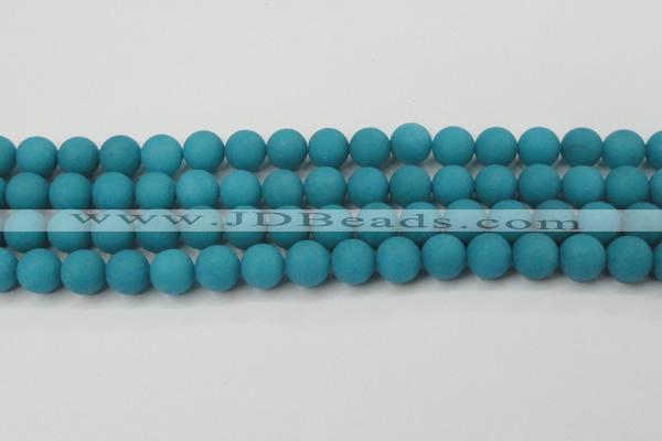 CCN2512 15.5 inches 14mm round matte candy jade beads wholesale