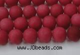 CCN2531 15.5 inches 8mm round matte candy jade beads wholesale