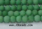 CCN2536 15.5 inches 4mm round matte candy jade beads wholesale