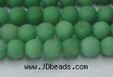 CCN2537 15.5 inches 6mm round matte candy jade beads wholesale