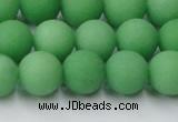 CCN2540 15.5 inches 12mm round matte candy jade beads wholesale