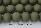 CCN2546 15.5 inches 10mm round matte candy jade beads wholesale