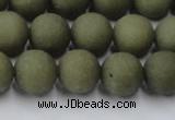 CCN2547 15.5 inches 12mm round matte candy jade beads wholesale