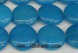 CCN2608 15.5 inches 18mm flat round candy jade beads wholesale