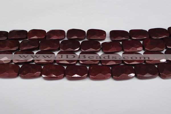 CCN2633 15.5 inches 18*25mm faceted trapezoid candy jade beads