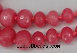 CCN2647 15.5 inches 5*8mm - 12*16mm faceted rondelle candy jade beads