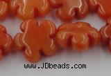 CCN2662 15.5 inches 16mm carved flower candy jade beads wholesale