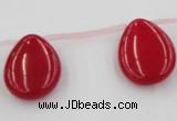 CCN2706 Top-drilled 18*25mm flat teardrop candy jade beads