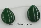 CCN2709 Top-drilled 18*25mm flat teardrop candy jade beads