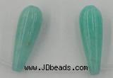 CCN2737 Top-drilled 10*30mm teardrop candy jade beads wholesale