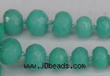 CCN2757 15.5 inches 5*8mm - 12*16mm faceted rondelle candy jade beads