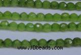 CCN2817 15.5 inches 3mm tiny faceted round candy jade beads