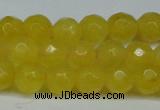 CCN2833 15.5 inches 5mm faceted round candy jade beads