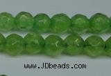 CCN2834 15.5 inches 5mm faceted round candy jade beads