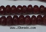 CCN2850 15.5 inches 2*4mm faceted rondelle candy jade beads