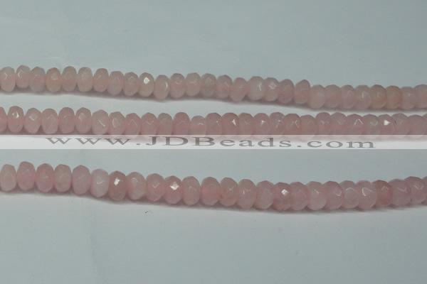 CCN2860 15.5 inches 4*6mm faceted rondelle candy jade beads