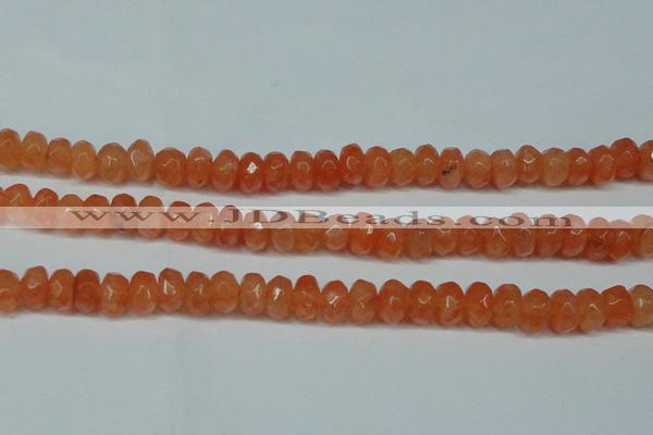 CCN2872 15.5 inches 5*8mm faceted rondelle candy jade beads