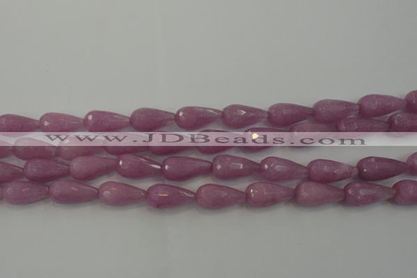 CCN3000 15.5 inches 9*22mm faceted teardrop candy jade beads