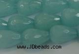 CCN3008 15.5 inches 10*15mm faceted teardrop candy jade beads