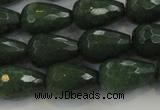 CCN3011 15.5 inches 10*15mm faceted teardrop candy jade beads