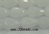 CCN3016 15.5 inches 10*15mm faceted teardrop candy jade beads