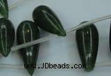 CCN3026 15.5 inches 10*25mm teardrop candy jade beads wholesale