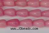 CCN3751 15.5 inches 8*12mm teardrop candy jade beads wholesale