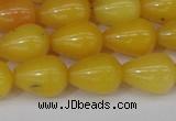 CCN3760 15.5 inches 10*14mm teardrop candy jade beads wholesale