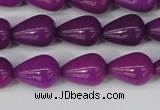 CCN3767 15.5 inches 10*14mm teardrop candy jade beads wholesale